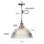 Led Vintage Suspension En Verre Bertha T Luminaire Chambre