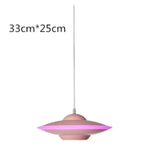 Led Volante Soucoupe Colorée Rose - A Luminaire Chambre