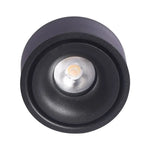 Lory Led Spot Enc. Métal Rond Noir / 12W Naturelle - Dimmable Luminaire Chambre