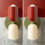 Lot De 2 Appliques Muraux Scandinave Pcs Rouge Beige Applique Murale Intérieur