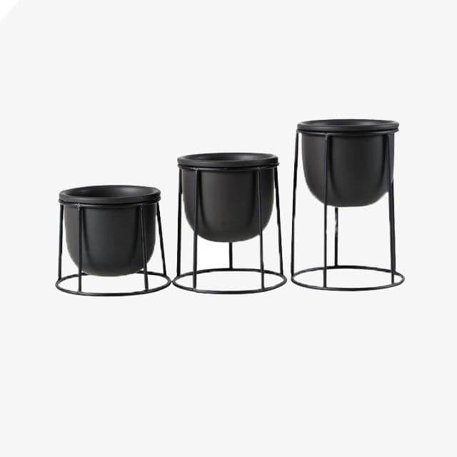 Ensemble de 3 piédestaux scandinaves