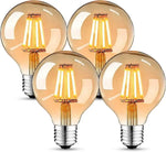 LOT DE SIX AMPOULES À FILAMENT LED VINTAGE E27 220V 4W