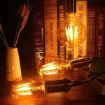 LOT DE SIX AMPOULES À FILAMENT LED VINTAGE E27 220V 4W