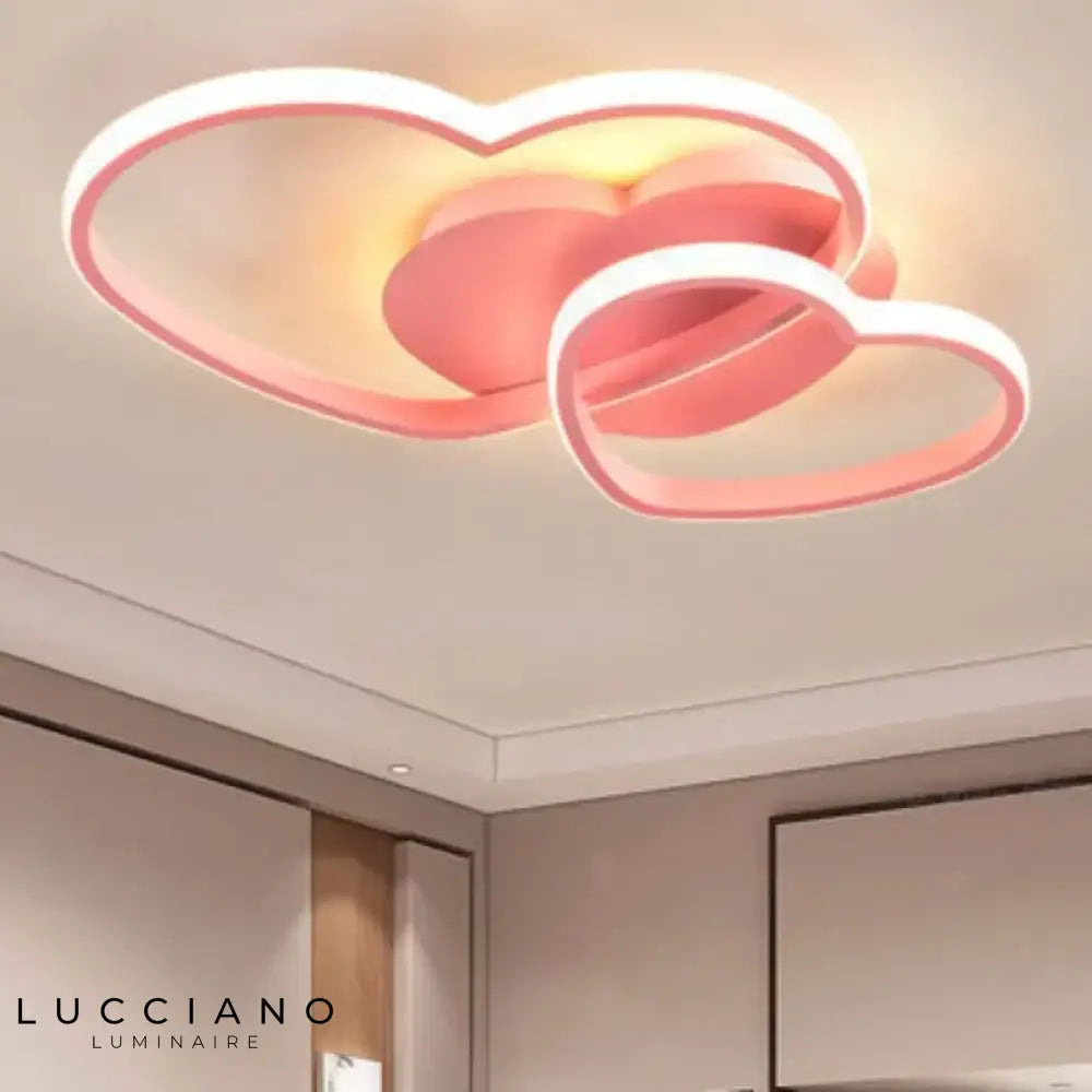 Luminaire cœur chambre bébé 