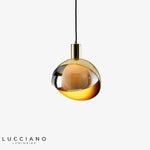 Luminaire Led Design Or Arrondi Doré