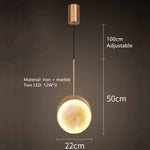 Luminaire Led Marbre Moderne Alhena Chambre