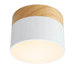 Luminaire Led Rond Base Bois Chambre