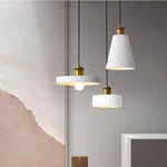 Luminaire Led Suspendu Métal Minimaliste Doré