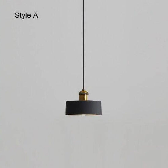 Luminaire Led Suspendu Métal Minimaliste Doré