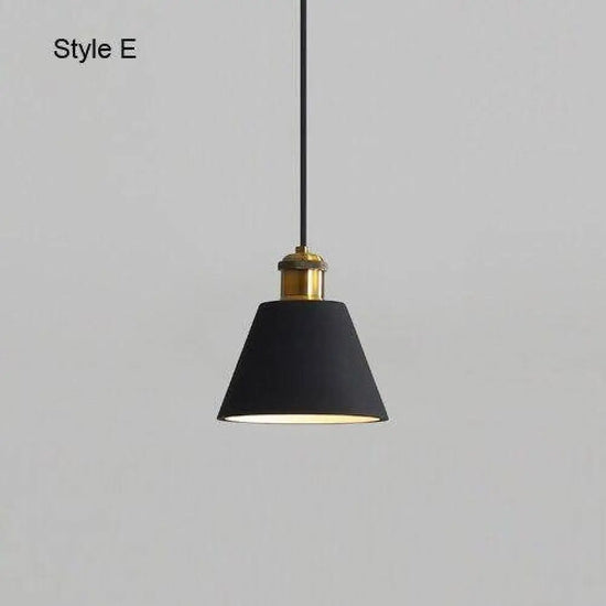 Luminaire Led Suspendu Métal Minimaliste E Doré