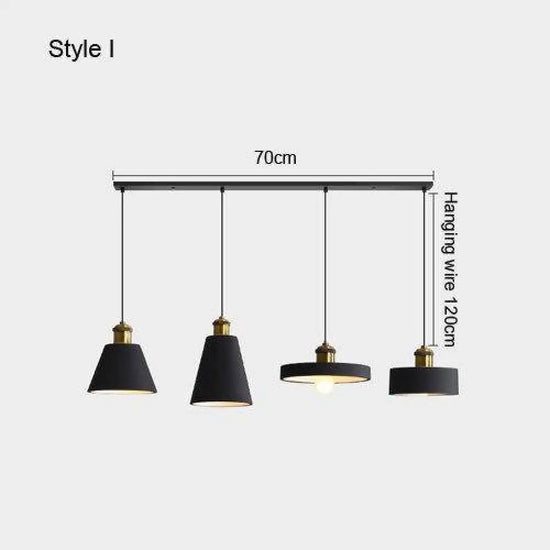 Luminaire Led Suspendu Métal Minimaliste I Doré