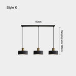 Luminaire Led Suspendu Métal Minimaliste K Doré