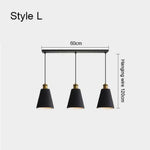 Luminaire Led Suspendu Métal Minimaliste L Doré