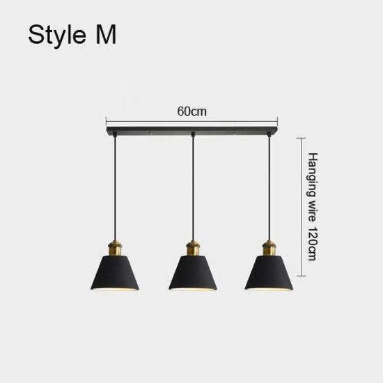 Luminaire Led Suspendu Métal Minimaliste M Doré