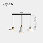 Luminaire Led Suspendu Métal Minimaliste N Doré