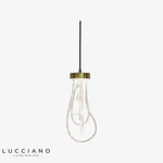 Luminaire Moderne Aqualya En Verre Chambre