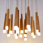 Luminaire Moderne Bois Nordic Suspension Chambre