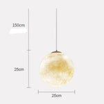 Lune En Suspension Moon 25Cm Luminaire Chambre