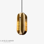 Lustre À Led Métal Arrondi Luxe 15 X 33Cm Luminaire Chambre