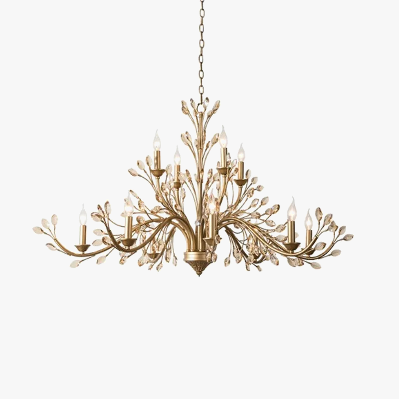 Lustre vintage cristaux étincelants américains
