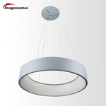 Lustre Anneaux Led Aluminium Design 45Cm / Gris Froide Luminaire Chambre