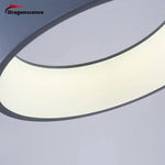 Lustre Anneaux Led Aluminium Design Luminaire Chambre