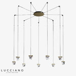 Lustre Araignée Cristal Plyzia Design Luminaire Chambre