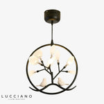 Lustre Arbre Et Oiseaux Moderne A - Noir Chaude Luminaire Chambre