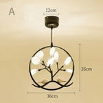 Lustre Arbre Et Oiseaux Moderne Luminaire Chambre