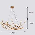 Lustre branche suspendue