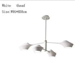 Lustre Branches Et Lampes Design Blanc - 4 Lampes Luminaire Chambre