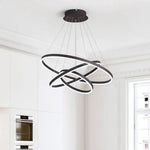 Lustre Cercle Design Entrelacé Luminaire Doré