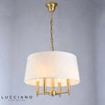 lustre chandelier moderne abat jour