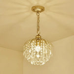 Lustre Cristal Boule Green