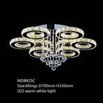 Lustre Cristal Led Luxe 6 Lampes - Chaude Luminaire Chambre