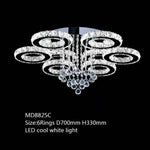 Lustre Cristal Led Luxe 6 Lampes - Froide Luminaire Chambre