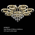 Lustre Cristal Led Luxe 7 Lampes - Chaude Luminaire Chambre