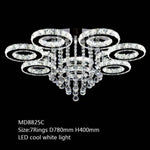 Lustre Cristal Led Luxe 7 Lampes - Froide Luminaire Chambre