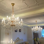 lustre baroque cristal salon