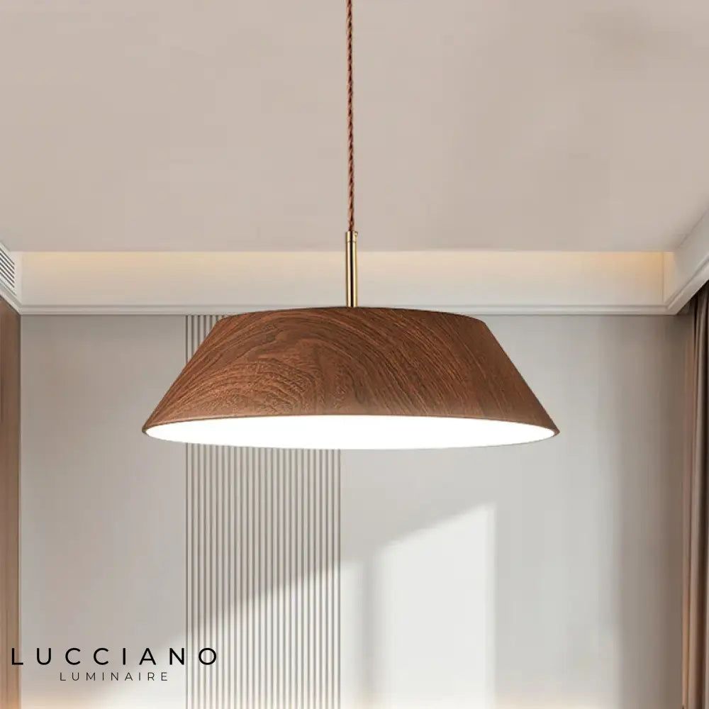 Lustre cuisine en bois | Luminaire Lucciano 