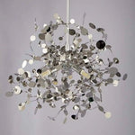 Lustre Design Arbre Chromé Feuilles Chromé Luminaire Chambre