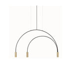 Lustre Design Branches U Fines Luminaire Doré