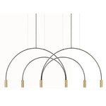 Lustre Design Branches U Fines Luminaire Doré