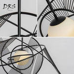 Lustre Design Cercles Entrelacés Luminaire Chambre