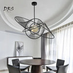 Lustre Design Cercles Entrelacés Luminaire Chambre