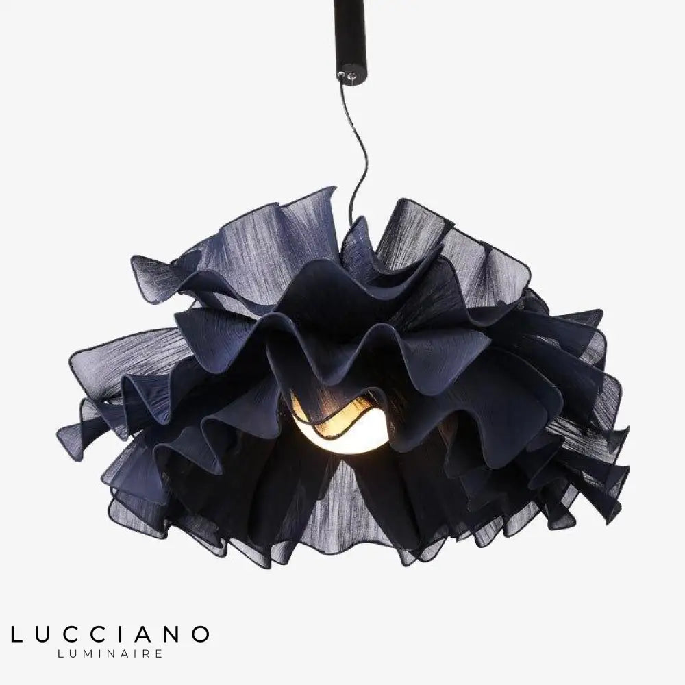 Lustre Design Fleur De Tissu Colorée Luminaire Chambre