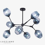 Lustre Design Led Métal Et Verre Luminaire Chambre