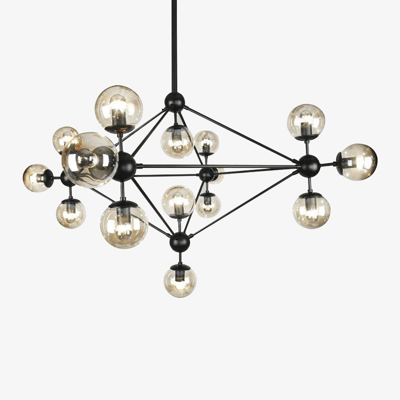 Lustre Noir Contemporain Élégant Design