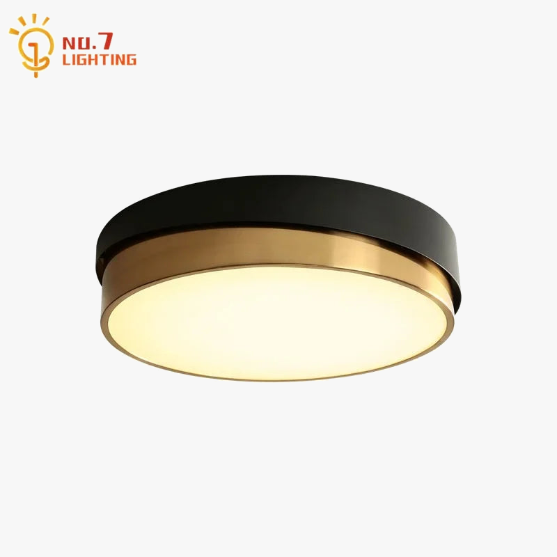 Lustre LED doré design moderne