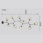 Lustre Doré Boules De Verre Lindsey Luminaire Chambre